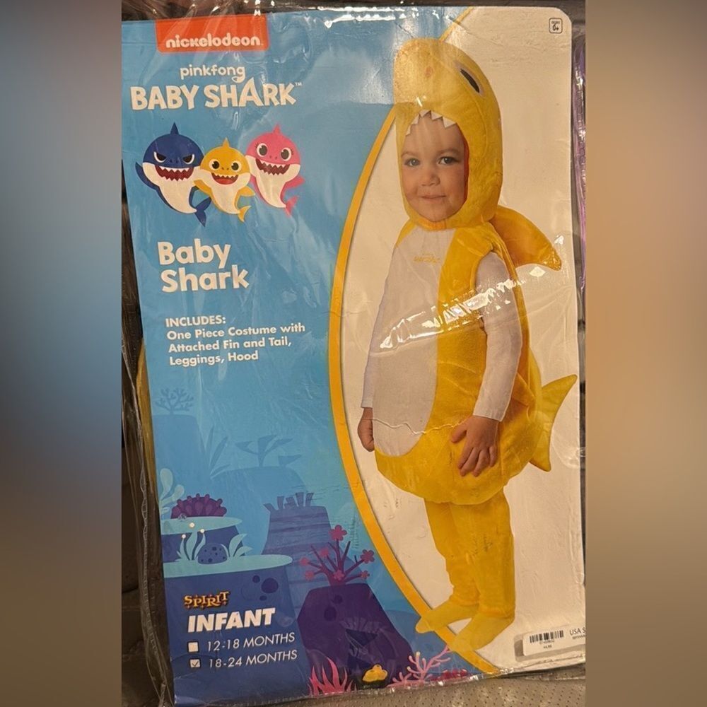 Spirit Pinkfong Baby Shark Costume 18-24 Months